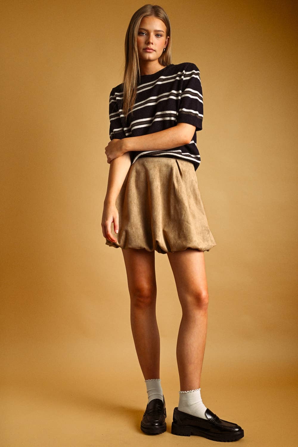 Stripe Weekender Sweater - NAVY