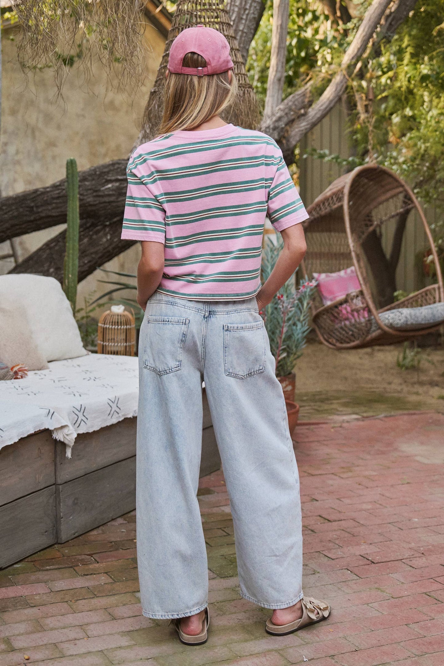 Vintage Washed Striped Tee
