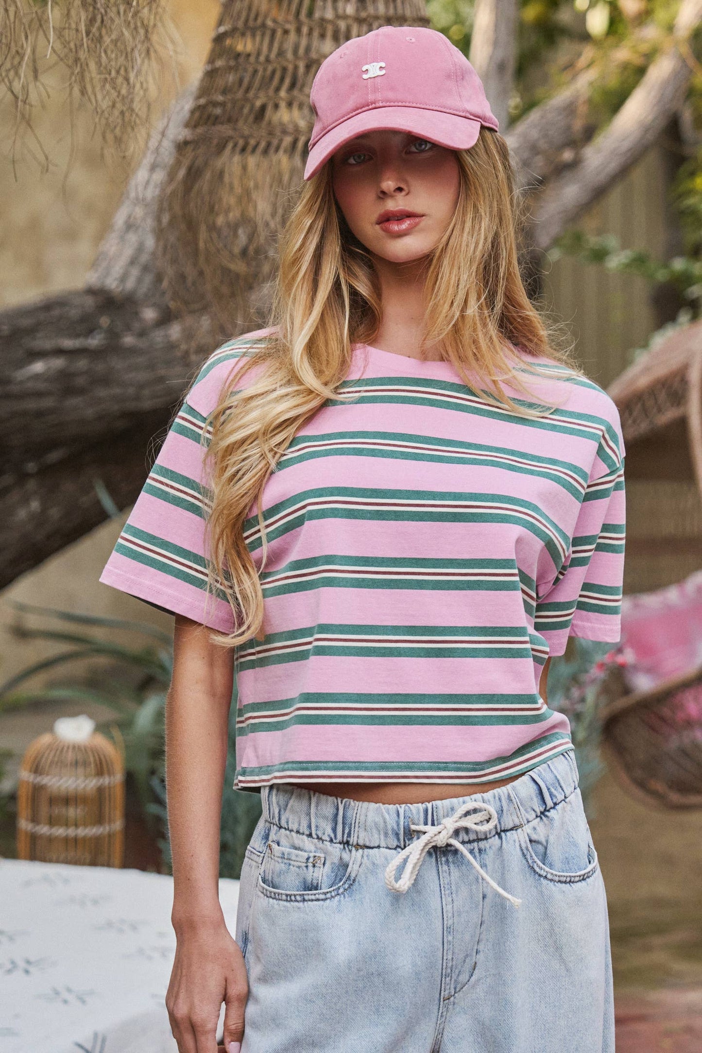 Vintage Washed Striped Tee