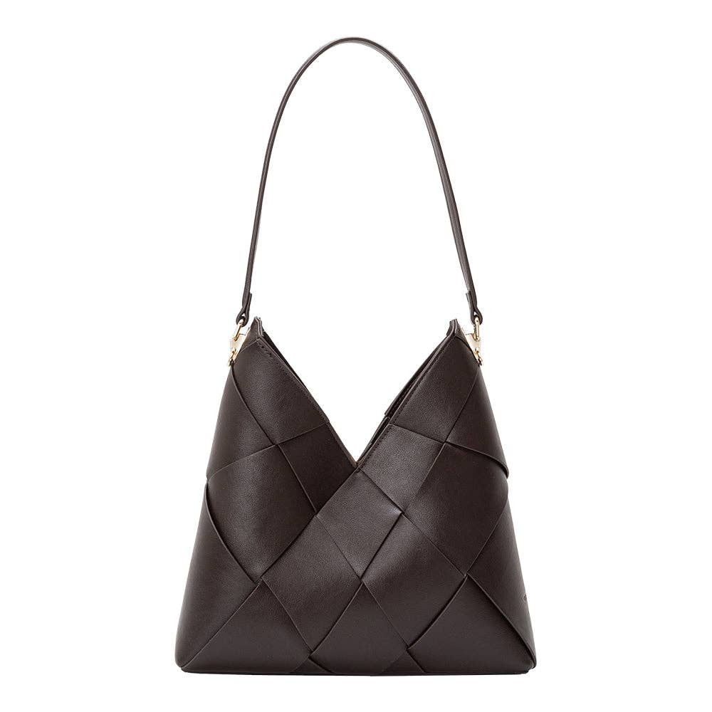 Phaedra Vegan Shoulder Bag - Espresso