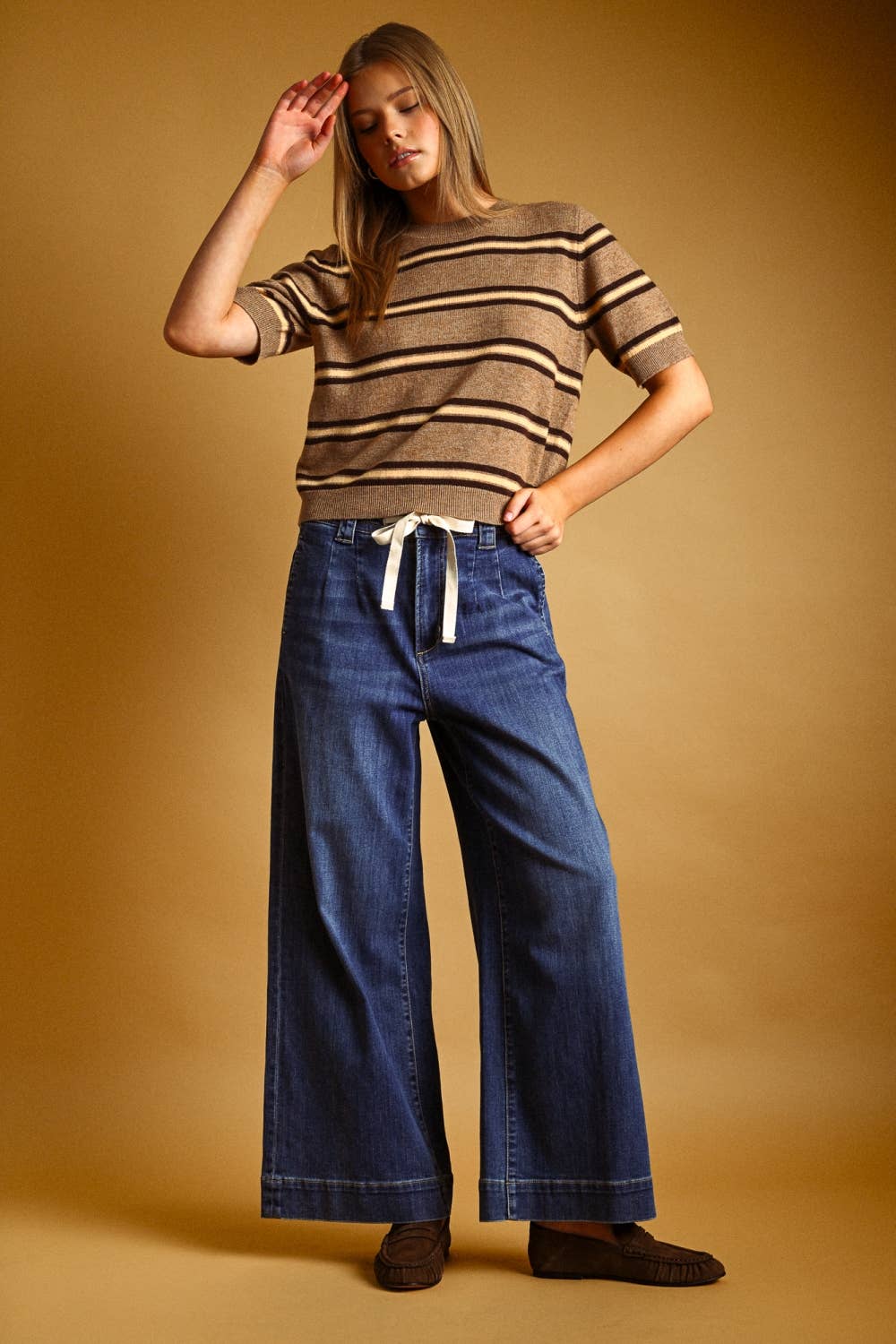 Stripe Weekender Sweater - NAVY