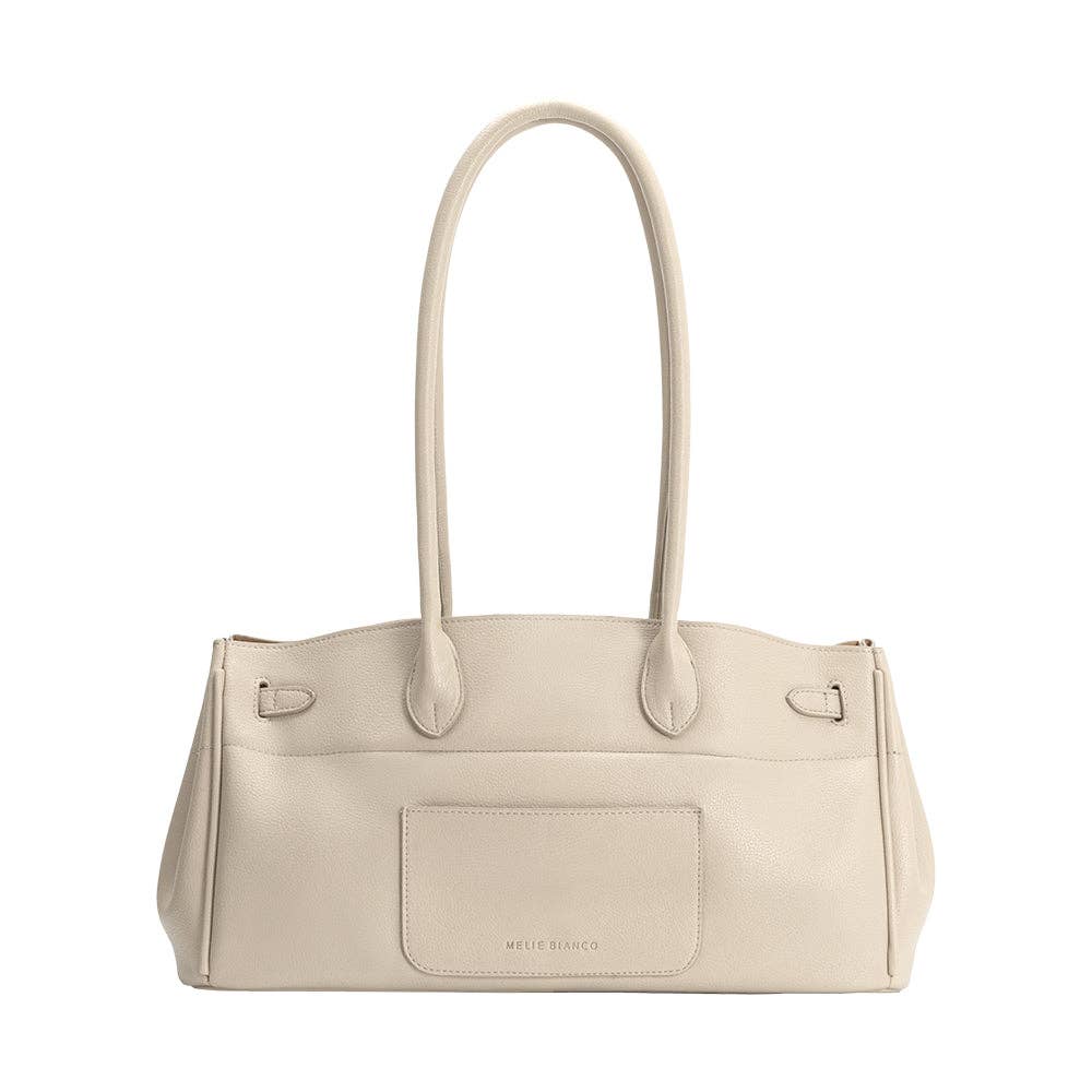 Rocky Vegan Leather Shoulder Bag, Ivory