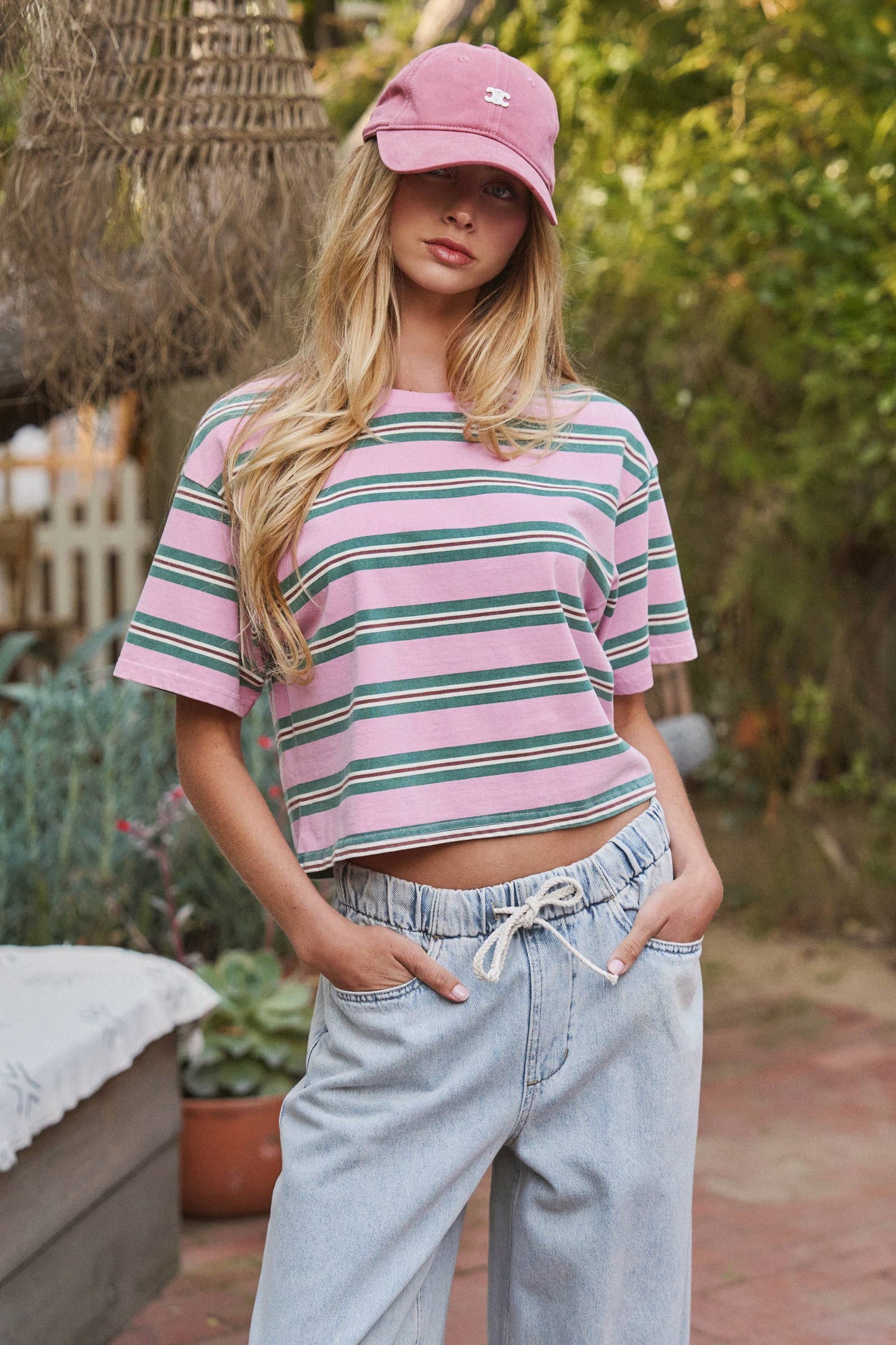 Vintage Washed Striped Tee