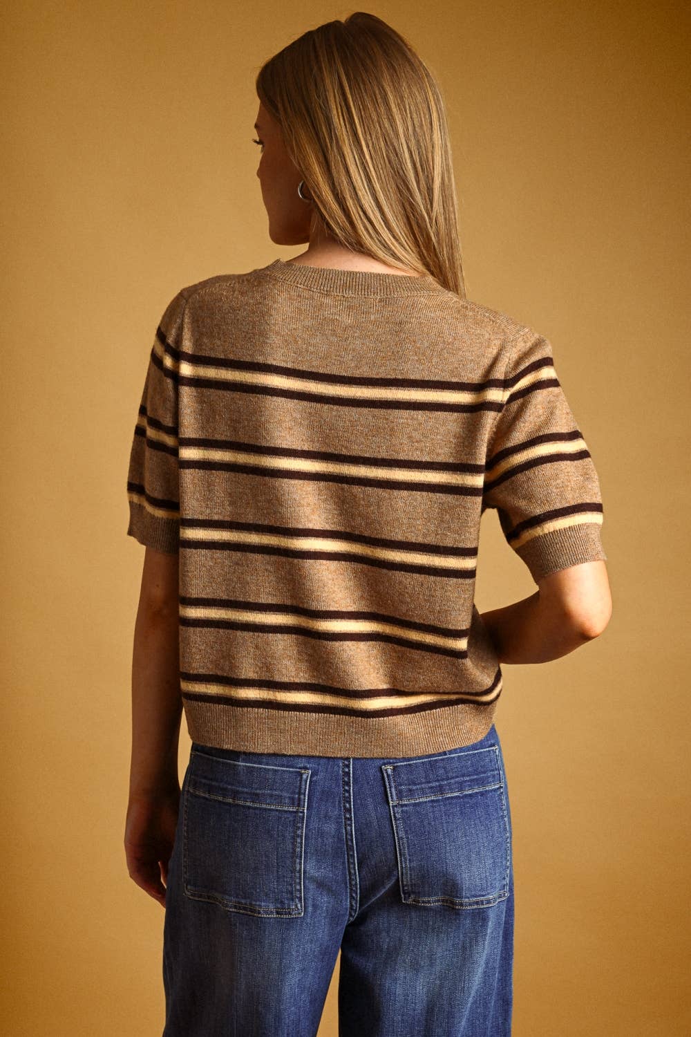 Stripe Weekender Sweater - NAVY