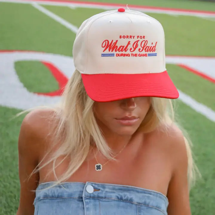 Sorry For What I Sad Trucker Hat