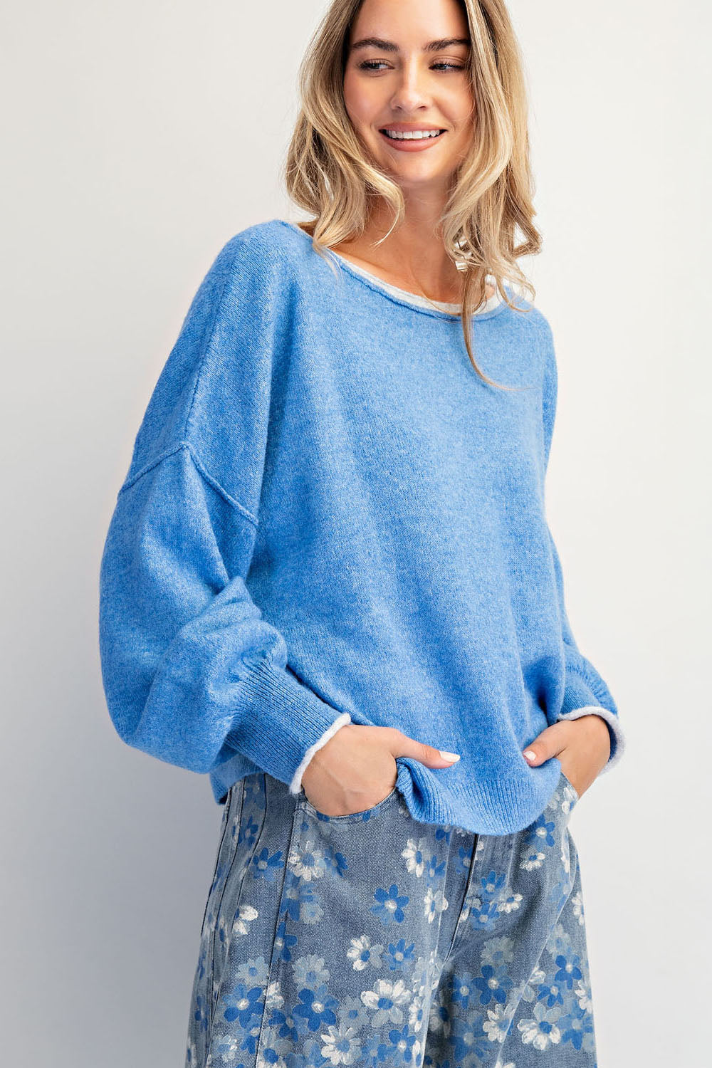 Ellis Lightweight Knit, Blue