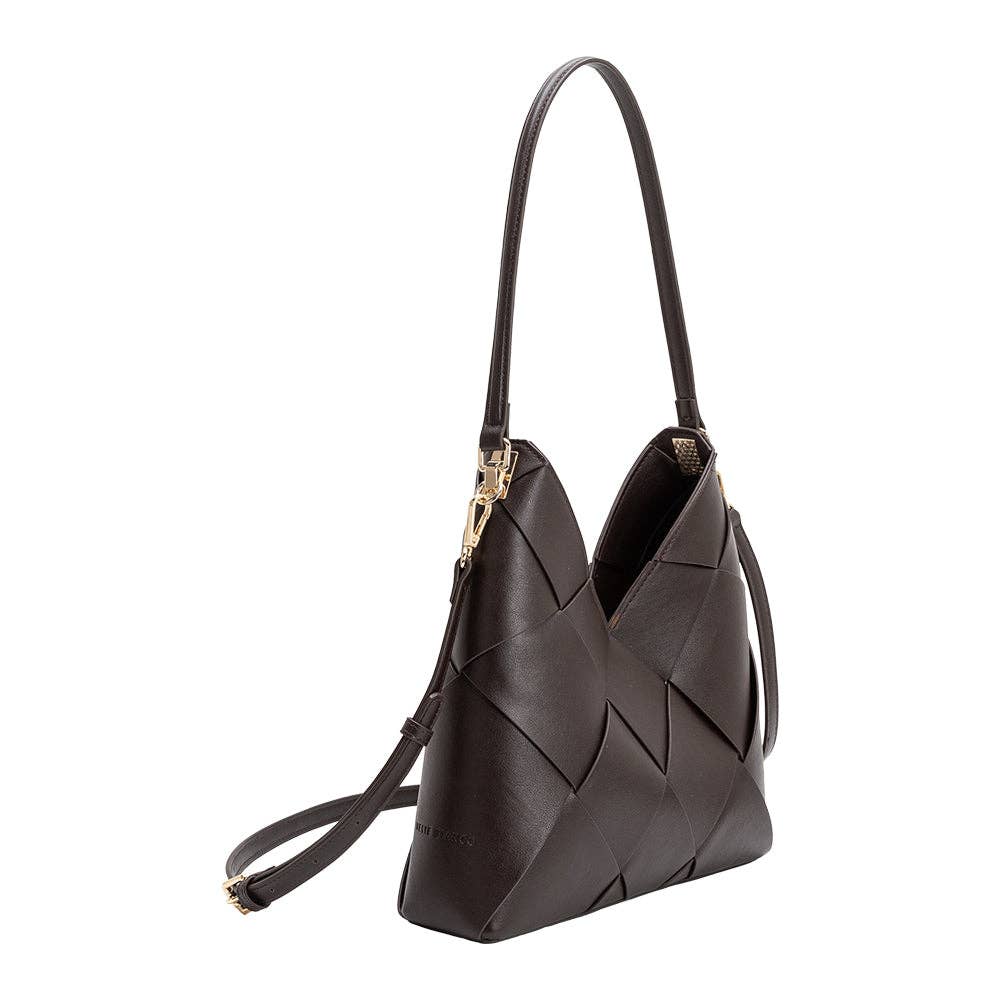 Phaedra Vegan Shoulder Bag - Espresso