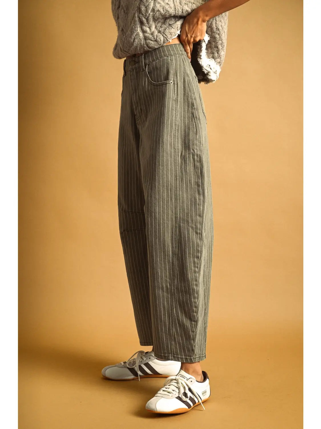 The Midtown Pinstripe Barrel, Olive