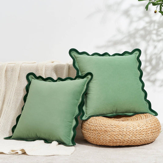 Maleku Pillow Cover, Green/Light Green, 20x20 inch