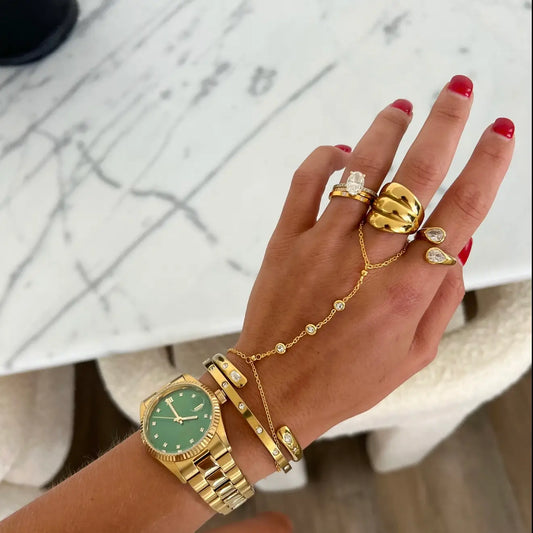 Luxe Hand Chain, Gold