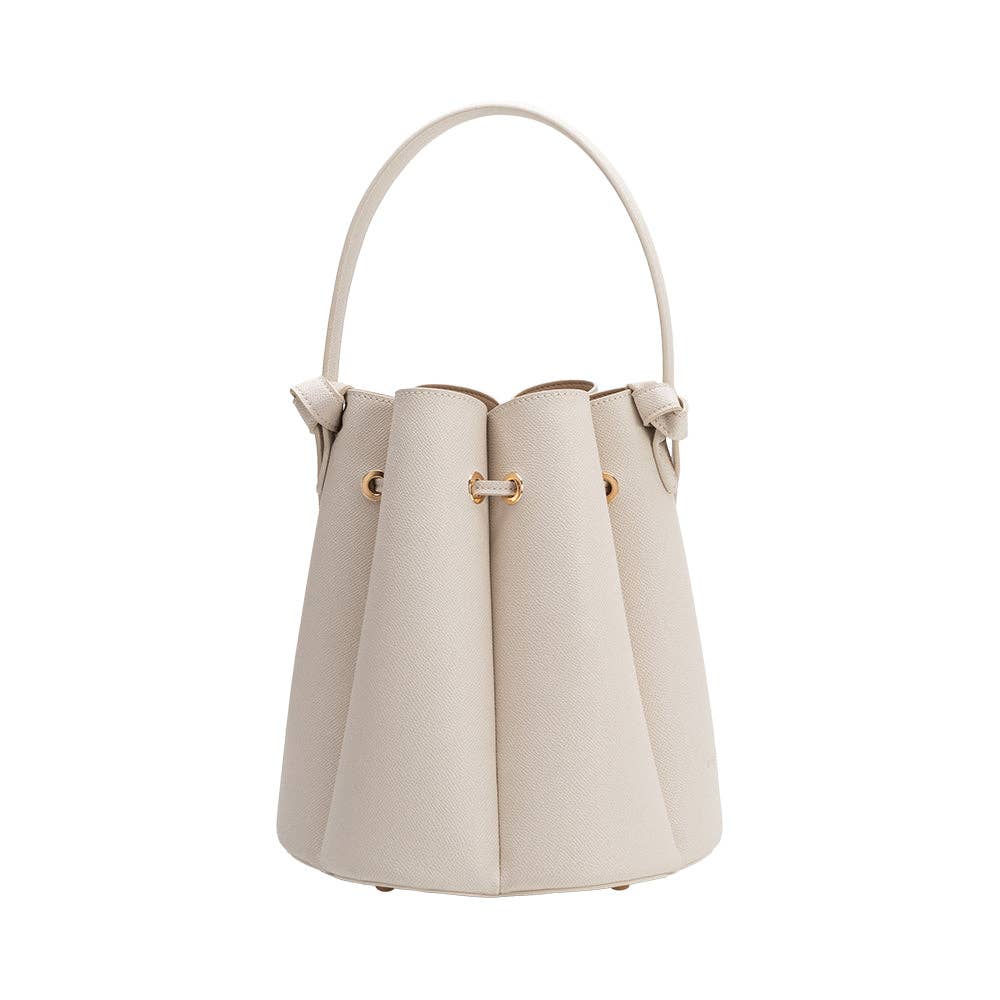 Laguna Bone Recycled Vegan Leather Top Handle Bag